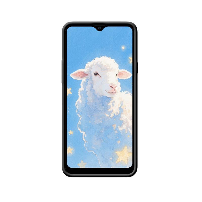 Sanfte Energie und Stil – Galaxy A20s Hülle mit Schäfchen – Bild 2