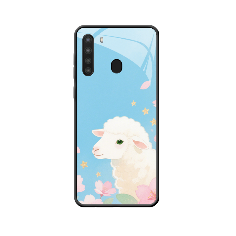 Galaxy A21 Schaf Handyhülle, Harmonie und Glück