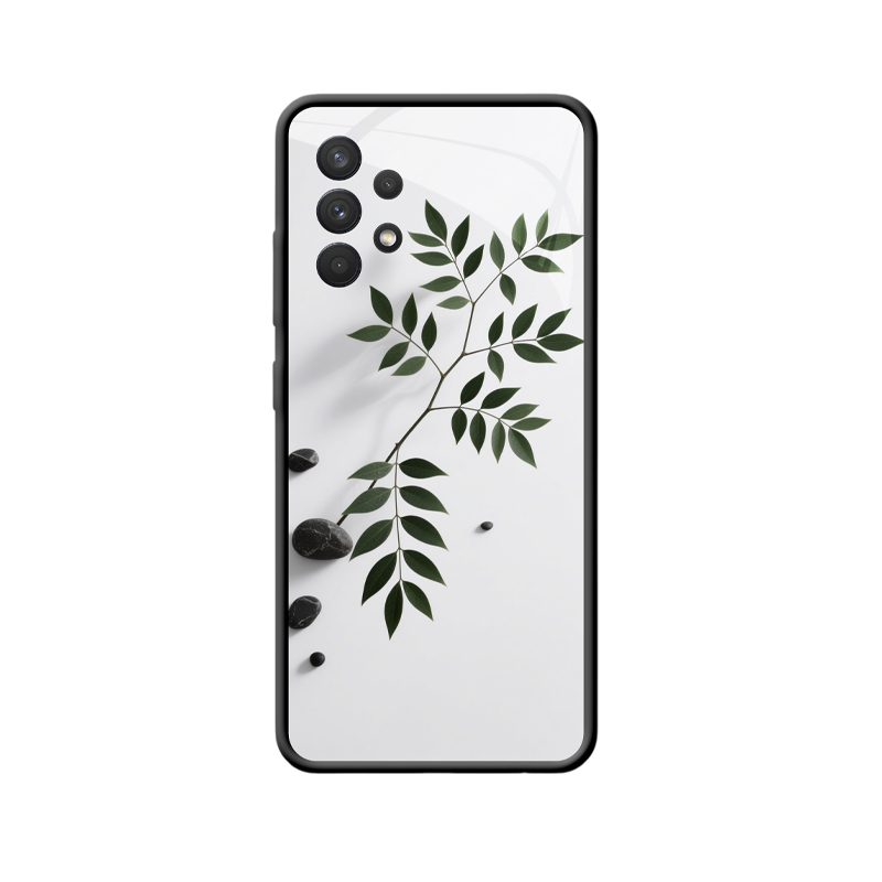 Zen trifft Stil – Galaxy A32 Hülle mit Nandina-Motiv
