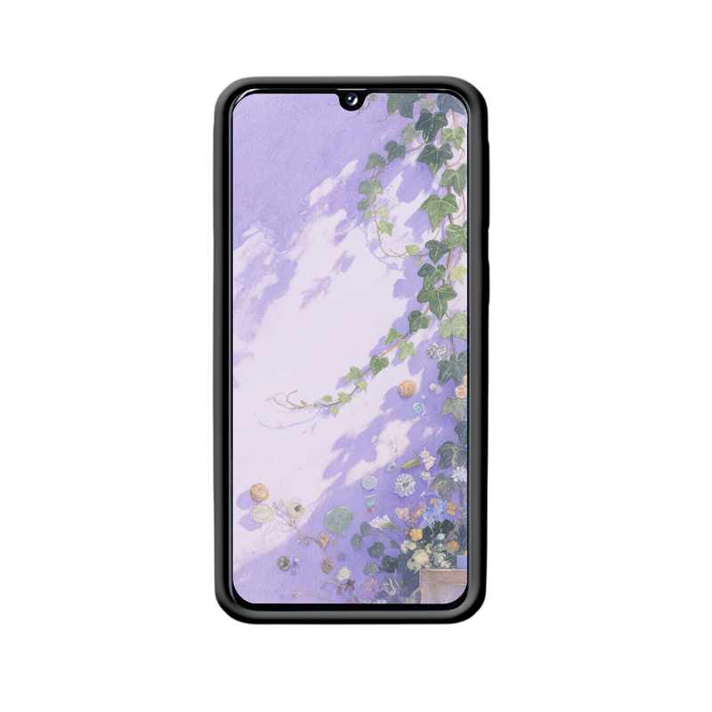 Zart & grün: Galaxy A40 Hülle mit Efeu – Bild 2