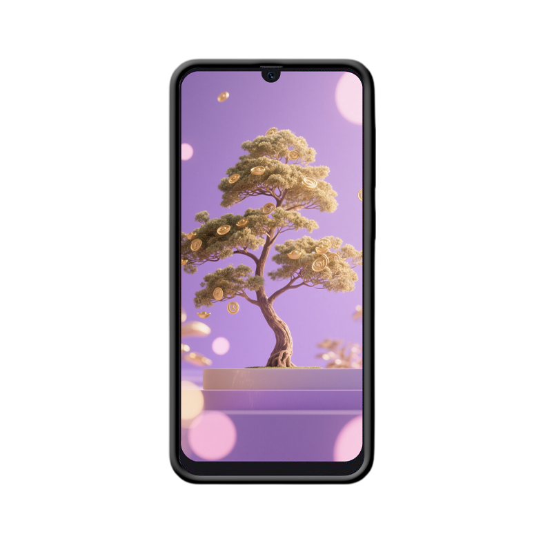 Romantischer Traum vom Reichtum: Galaxy A50 Hülle blüht vor Reichtum – Bild 2