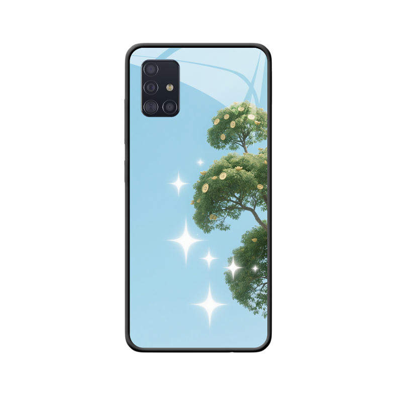 Eine Fantasiewelt voller Reichtum: Galaxy A51 Hülle trifft den Glücksbaum