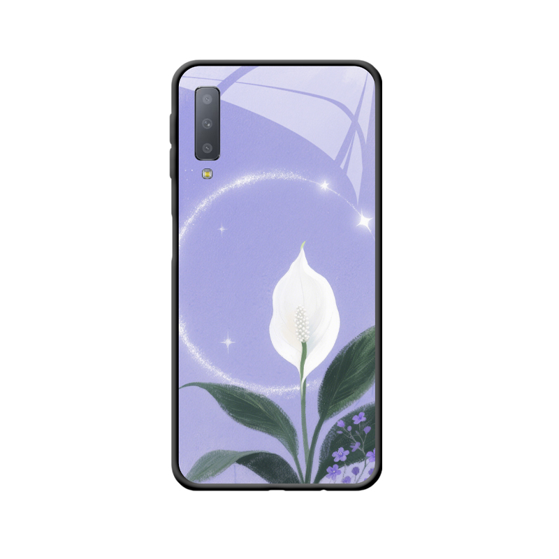 Romantische Ruhe – Spathiphyllum als Symbol auf Galaxy A7 (2018) deiner Handyhülle