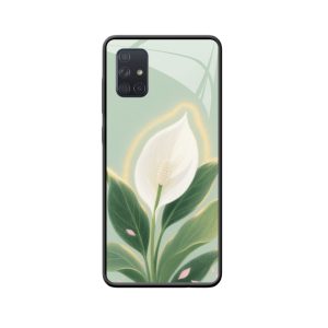 Sanfter Schutz in Spathiphyllum – Galaxy A71 Hülle mit Bedeutung
