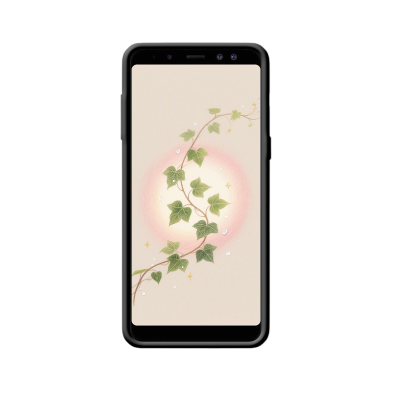 Märchenhafte Ranken: Efeu auf der Galaxy A8 (2018) Hülle – Bild 2