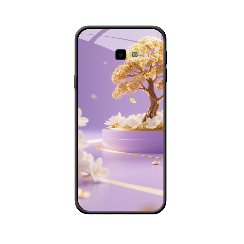 Galaxy J4 Plus Hülle mit elegantem Geldbaum-Motiv für Glück und Stil