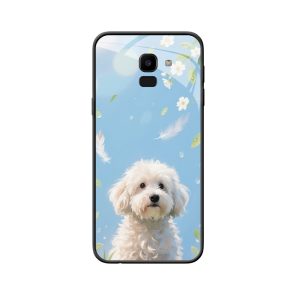 Sanfte Träume: Galaxy J6 (2018) Hülle mit Hundemotiv