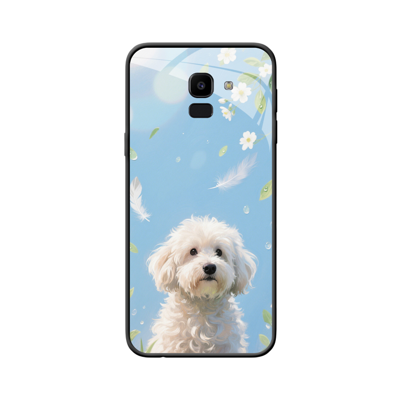 Sanfte Träume: Galaxy J6 (2018) Hülle mit Hundemotiv