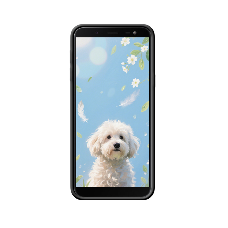 Sanfte Träume: Galaxy J6 (2018) Hülle mit Hundemotiv – Bild 2