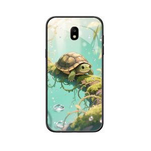 Sanfte Naturwelt: Galaxy J7 (2017) Hülle mit Schildkröte