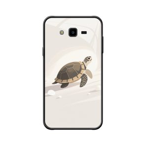 Sanfter Strandspaziergang: Galaxy J7 Core Hülle mit Schildkröte