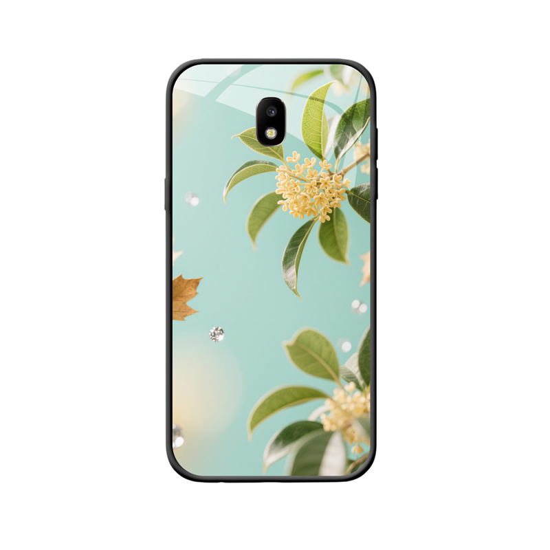 Herbstliche Eleganz: Galaxy J7 Pro Hülle mit Osmanthus