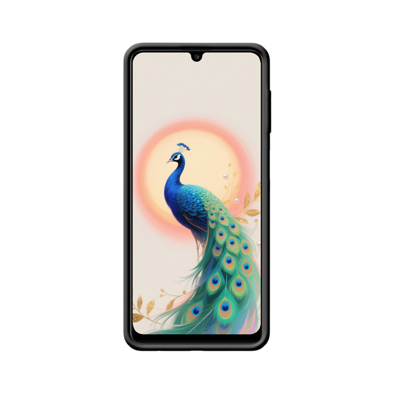 Galaxy M32 Hülle: Anmut und Pracht des Pfauentanzes – Bild 2