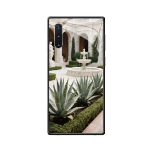Galaxy Note 10+ Hülle: Eleganz der Agaven in klassischem Hofgarten