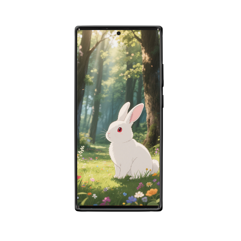 Galaxy Note 20 Ultra Hülle: Märchenhaftes Kaninchen im Sonnenwald – Bild 2