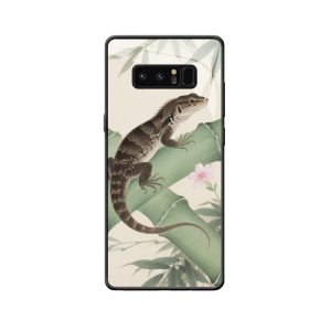 Galaxy Note 8 Hülle: Eleganz der Eidechse im Bambuswald