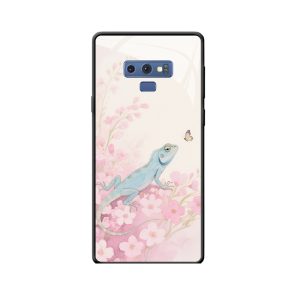 Galaxy Note 9 Hülle: Blütenzauber der Eidechse