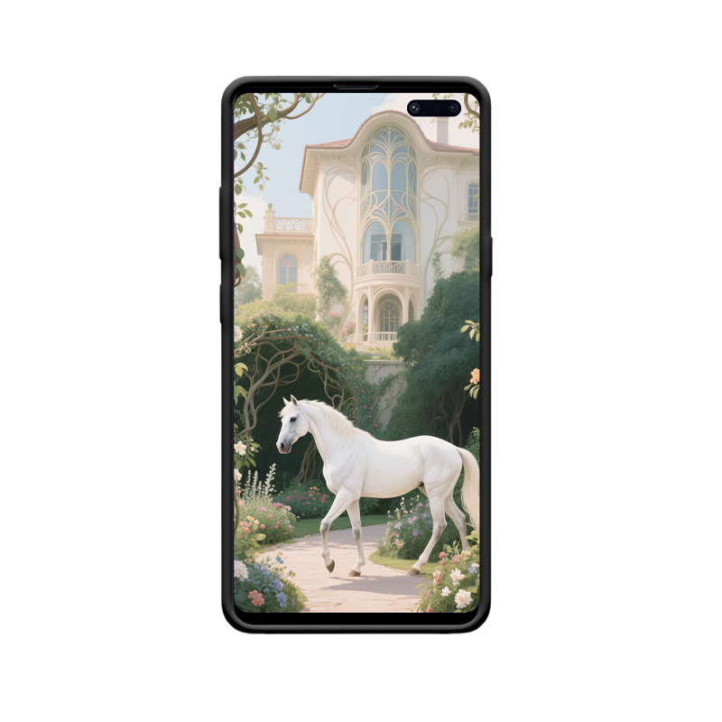 Weiße Stärke: Feng Shui Pferd auf deiner Galaxy S10+ Hülle – Bild 2