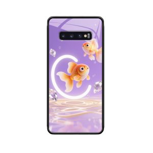 Galaxy S10 Hülle mit Goldfischen – Eleganz trifft Energie