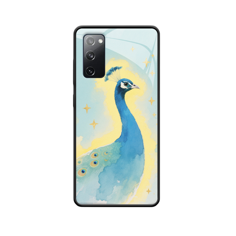 Kunst trifft Funktion – Pfauen Galaxy S20 FE Hülle
