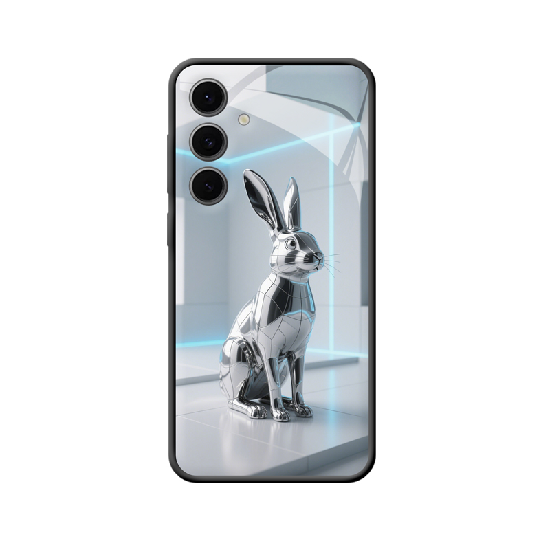 Galaxy S24+ Hülle: Futuristisches Hasenmärchen
