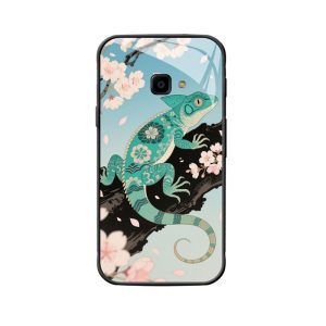 Galaxy Xcover 4 Hülle: Harmonie der Eidechse unter Kirschblüten