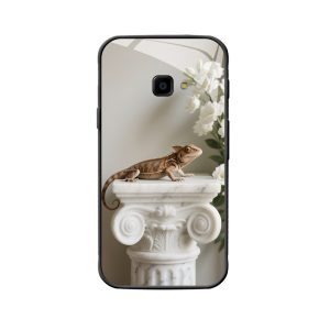 Galaxy Xcover 4S Hülle: Eleganz der Eidechse im Blütenzauber