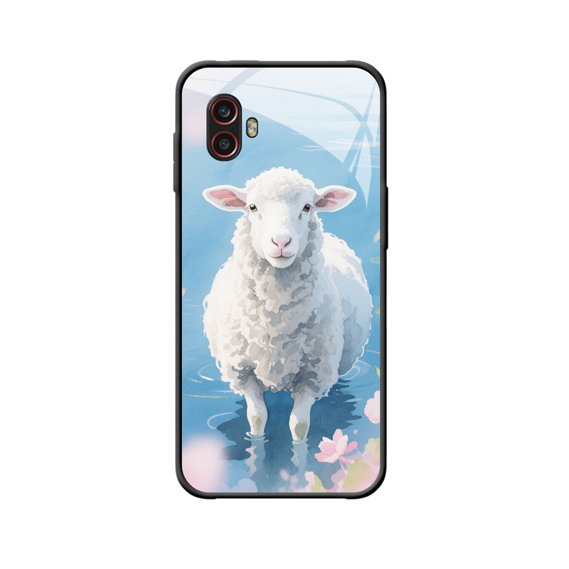 Galaxy Xcover 6 Pro Hülle: Zauberhaftes Lamm auf dem blauen Wasser