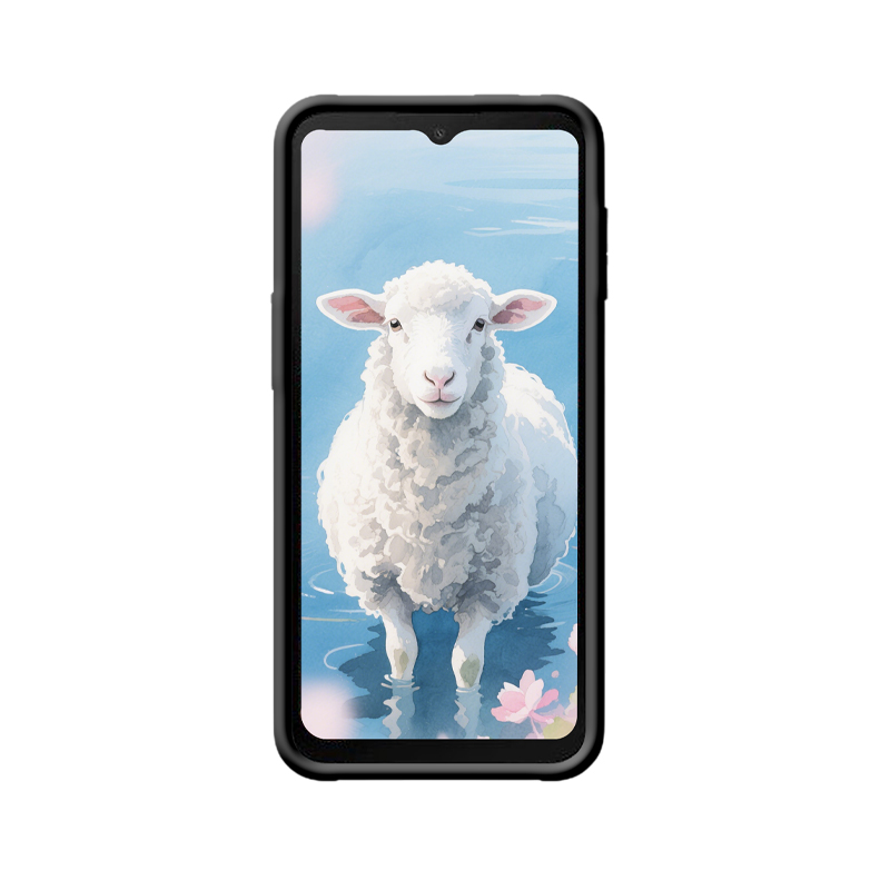 Galaxy Xcover 6 Pro Hülle: Zauberhaftes Lamm auf dem blauen Wasser – Bild 2
