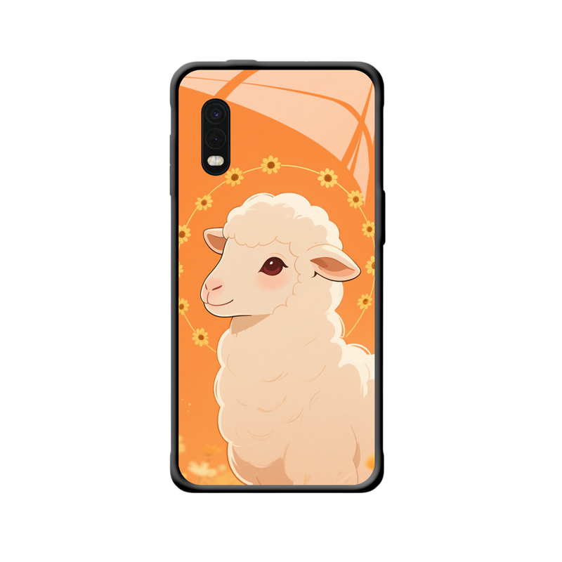 Galaxy Xcover Pro Hülle: Verträumtes Lämmchen im warmen Orangenlicht