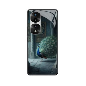 HONOR 70 Pro Hülle: Pfauenzauber im Schatten des Schlosses