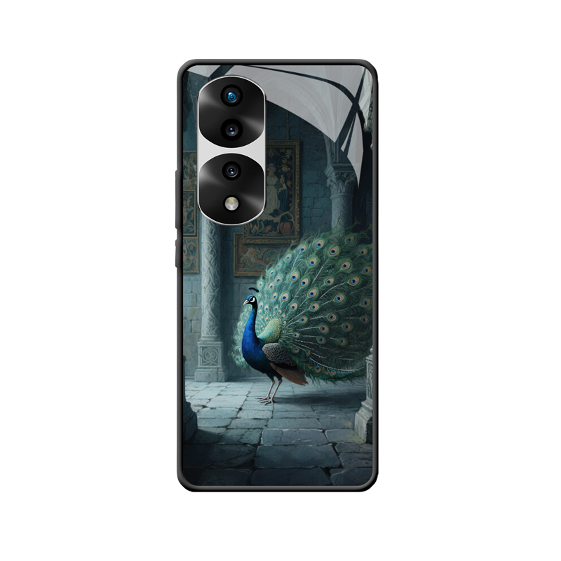 HONOR 70 Pro Hülle: Pfauenzauber im Schatten des Schlosses