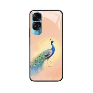 HONOR 90 Lite Hülle: Blauer Pfauenzauber im Sternenlicht