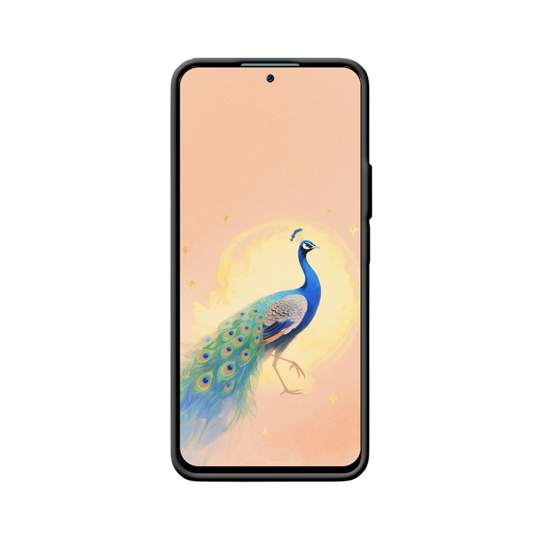 HONOR 90 Lite Hülle: Blauer Pfauenzauber im Sternenlicht – Bild 2