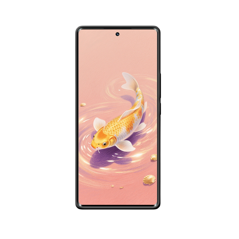 Honor 70 Hülle: Goldene Kois im Rosenschimmer – Bild 2