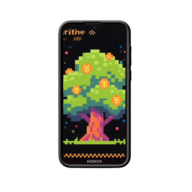 Honor 8S Hülle: Pixeliger Reichtum unter dem kubistischen Geldbaum – Bild 2