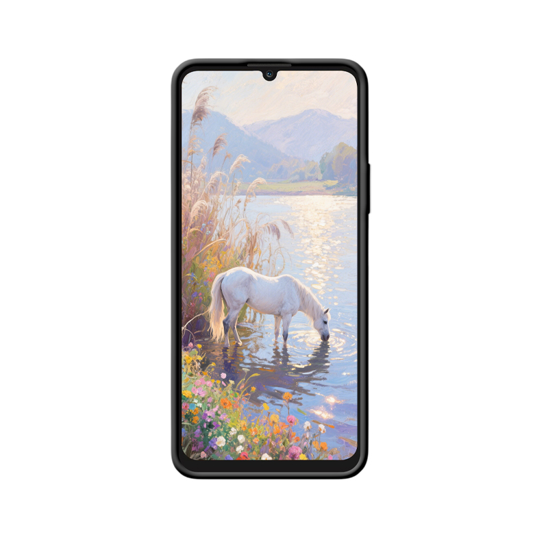 Honor X7 Hülle: Pferd am malerischen Seeufer – Bild 2