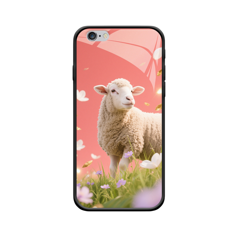 Natürliche Eleganz: iPhone 6s Plus Case mit sanftem Schaf