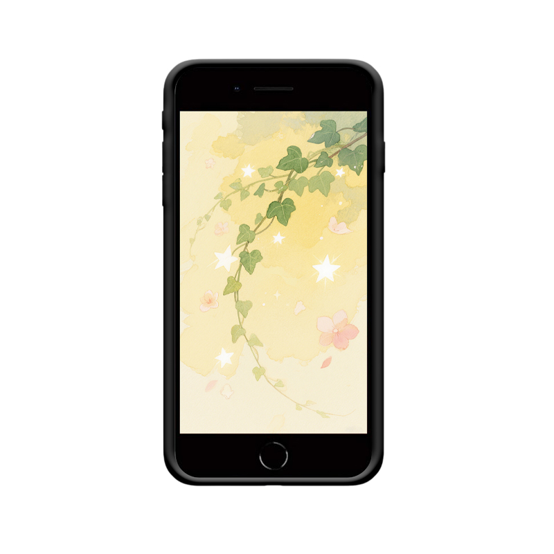 Ein Hauch Natur – iPhone 7 Plus Hülle mit sanftem Efeumuster – Bild 2