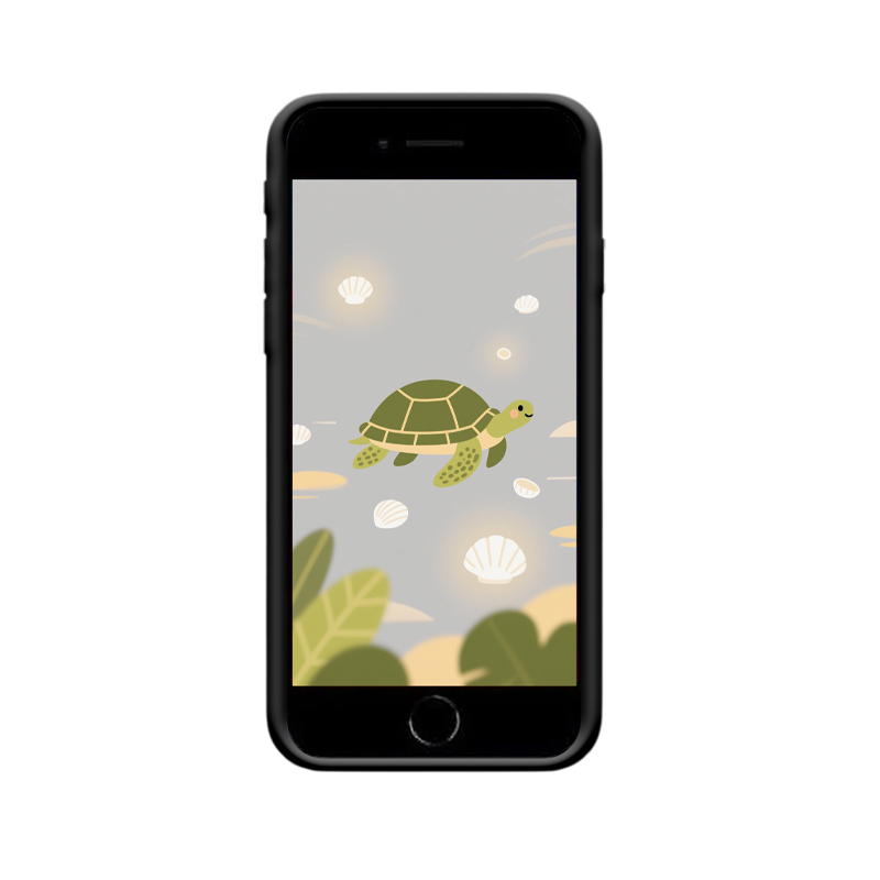 Sanft & Sicher – iPhone 8 Hülle mit Schildkrötenenergie – Bild 2