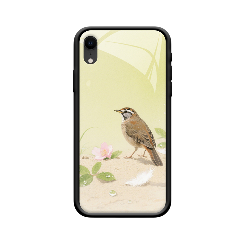 Die Drossel wacht – iPhone XR Hülle mit poetischem Touch