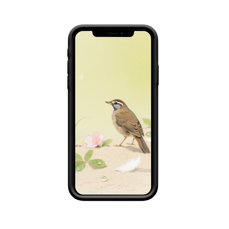 Die Drossel wacht – iPhone XR Hülle mit poetischem Touch – Bild 2
