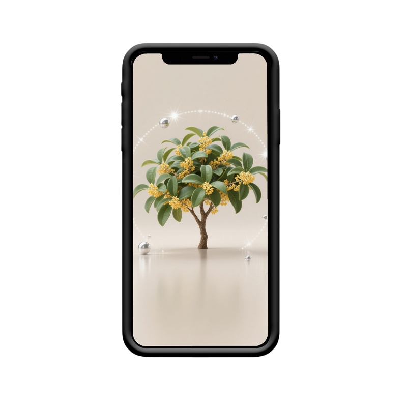 iPhone XS Max Hülle mit Osmanthus – Eleganz und Energie vereint – Bild 2