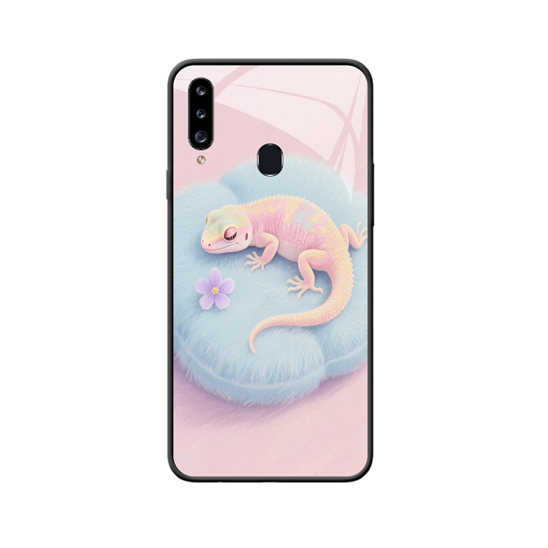 Sanfte Harmonie: Zarte Eidechse auf Galaxy A20s Hülle
