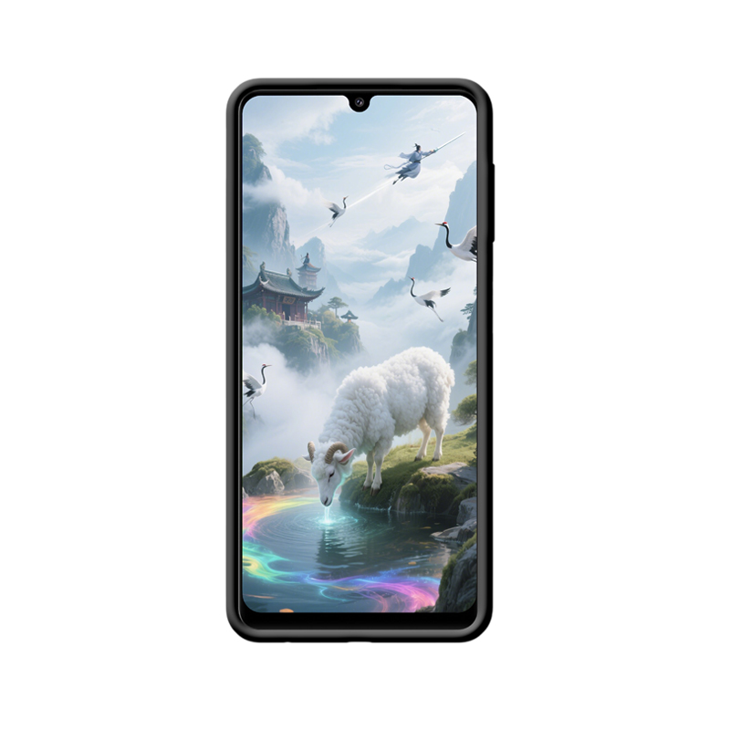 Ätherische Harmonie: Mystisches Schaf auf Galaxy A22 Hülle – Bild 2