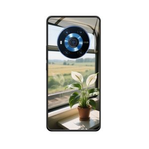 Zugfenster Idylle: HONOR Magic3 Hülle mit Spathiphyllum in sanftem Licht