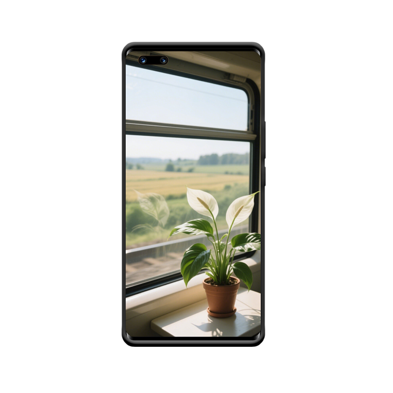 Zugfenster Idylle: HONOR Magic3 Hülle mit Spathiphyllum in sanftem Licht – Bild 2