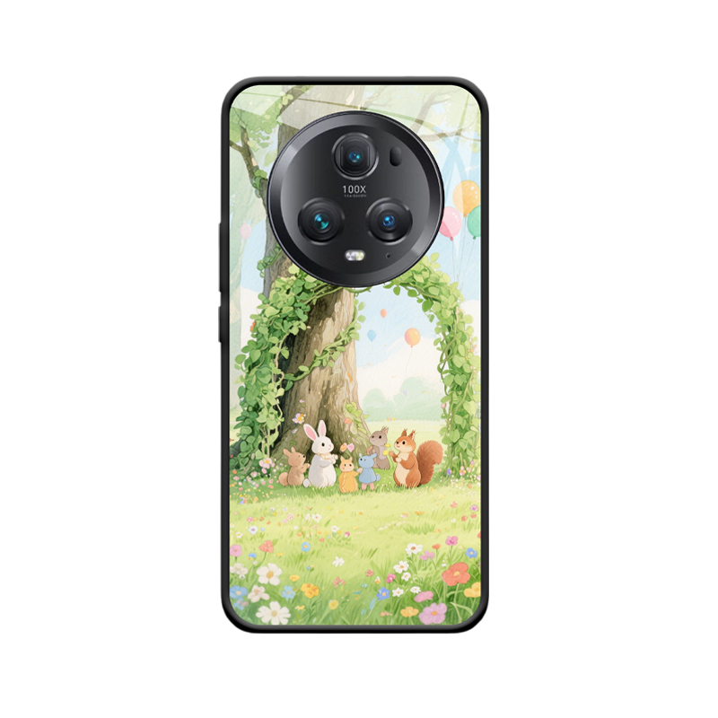 Natürliche Harmonie: HONOR Magic5 Pro Hülle mit Efeu-Arche und Waldfest