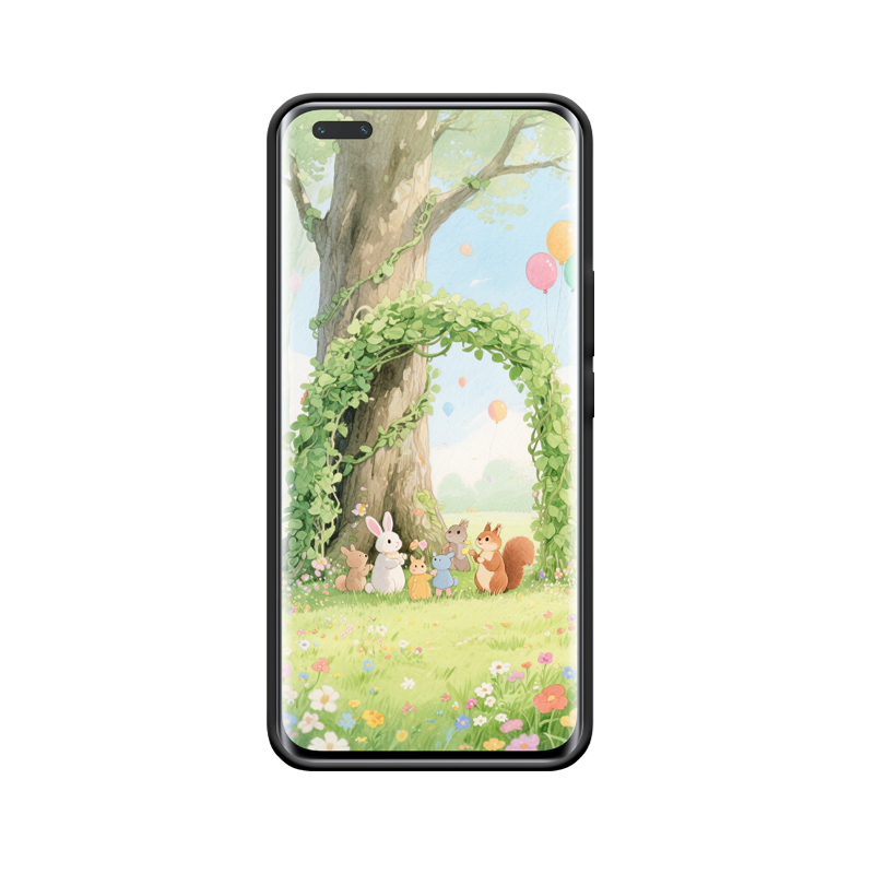 Natürliche Harmonie: HONOR Magic5 Pro Hülle mit Efeu-Arche und Waldfest – Bild 2