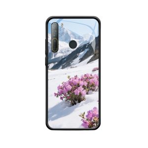 Schneezauber: HTC Desire 20 Pro Hülle mit Rhododendron